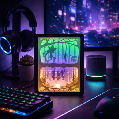 Stranger Light Box Décorative LED 3D – Mondes Inversés